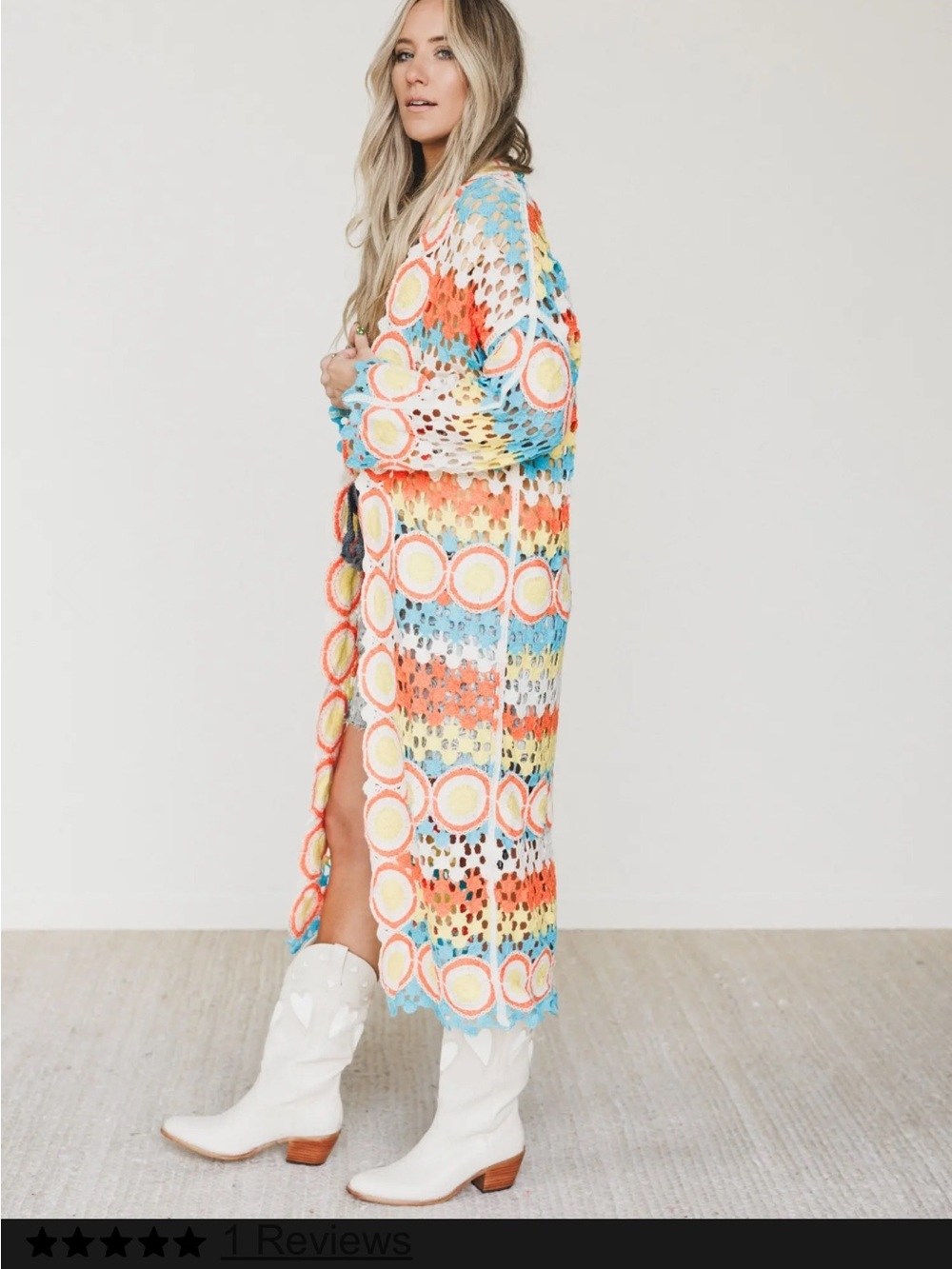 Crochet Multi-Color Cardigan